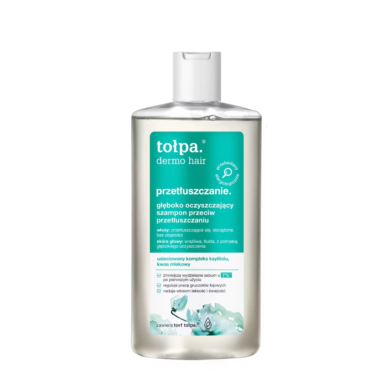 Tołpa dermo hair przetłuszczanie głęboko oczyszczający szampon trychologiczny, 250 ml