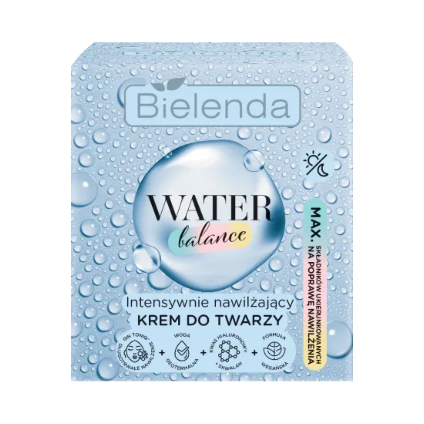 Bielenda WATER BALANCE intensywnie nawilżający krem do twarzy, 50 ml