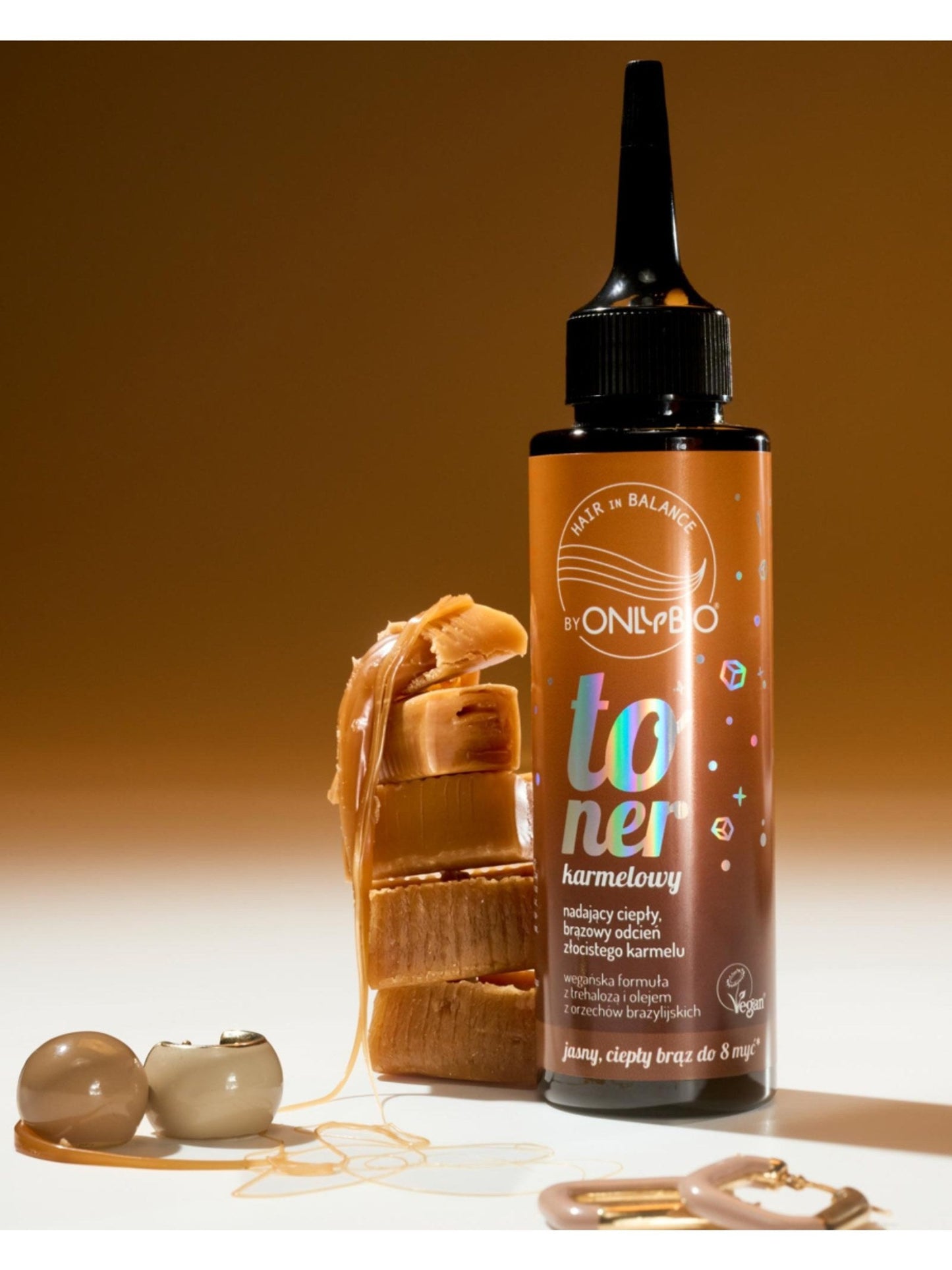 OnlyBio Hair in Balance by ONLYBIO Toner Karmelowy 100 ml — opakowanie