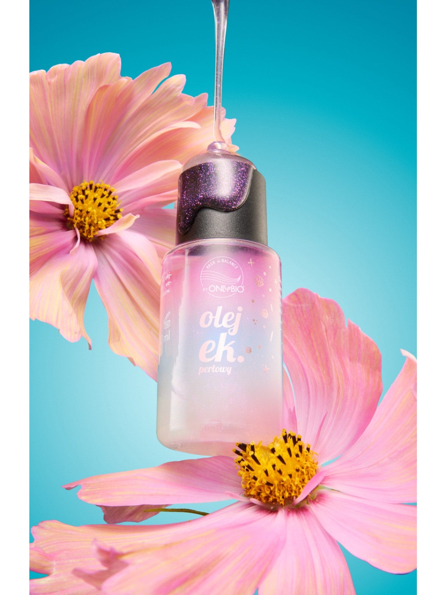 OnlyBio Hair in Balance by ONLYBIO Olejek do włosów perłowy z efektem opalizującego rozświetlenia, 20 ml — opakowanie