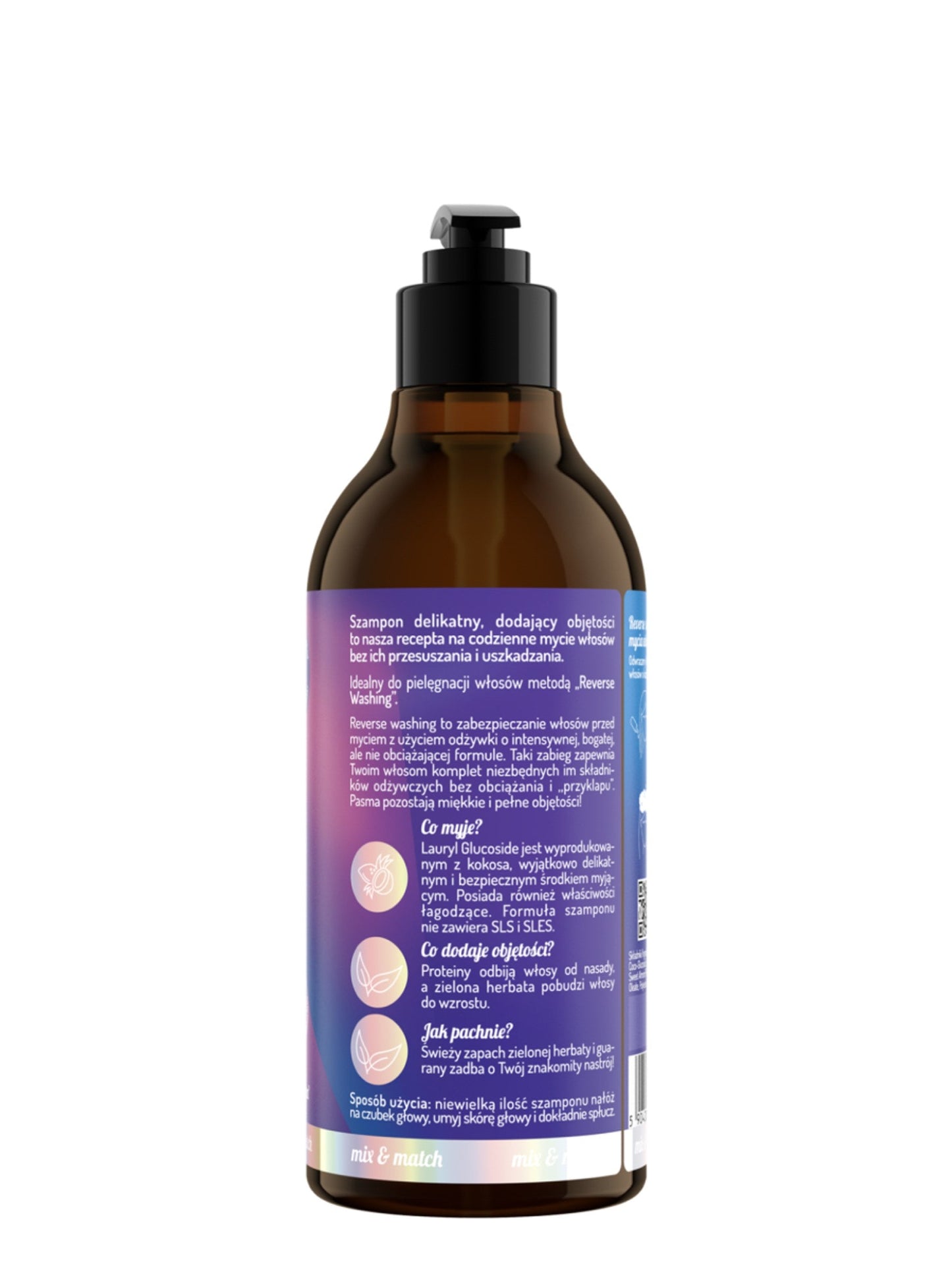 OnlyBio Reverse Washing By ONLYBIO Szampon delikatny dodający objętości, 400 ml — opakowanie