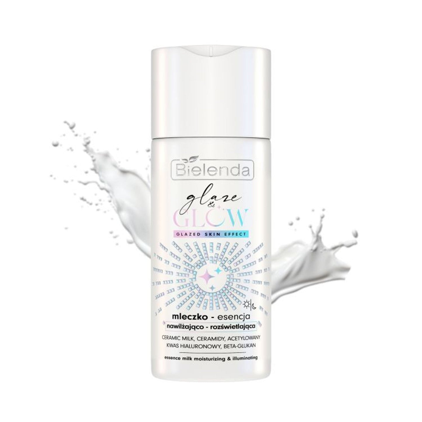 Bielenda GLAZE & GLOW mleczko-esencja nawilżająco-rozświetlająca glazed skin effect, 120 ml