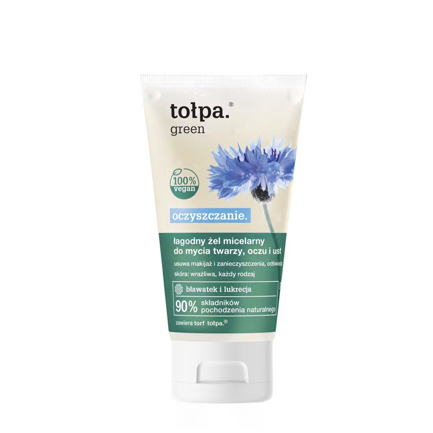 Tołpa green. oczyszczanie łagodny żel micelarny do mycia twarzy, oczu i ust, 150 ml