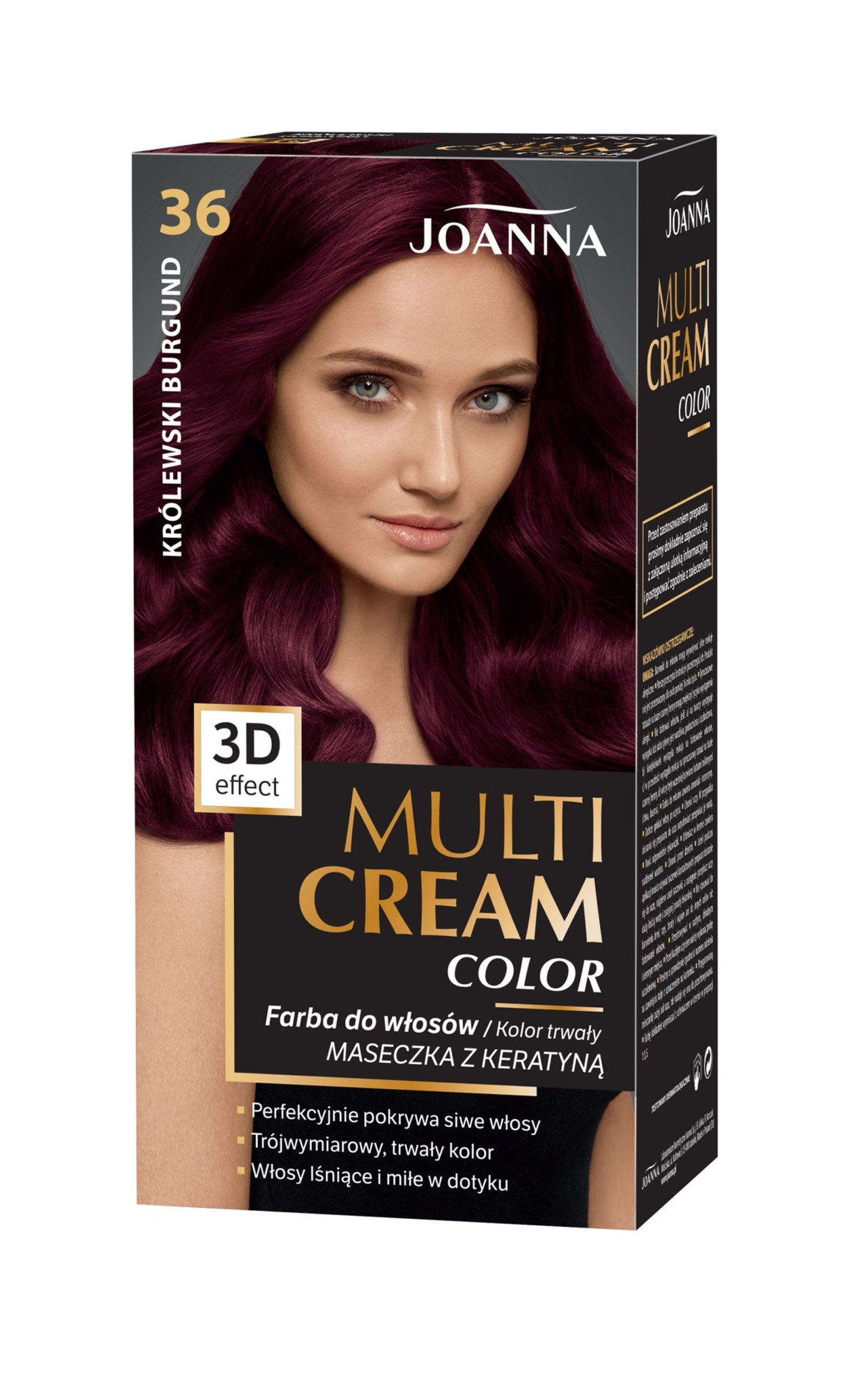 Joanna Multi Cream Color 36 – Królewski Burgund