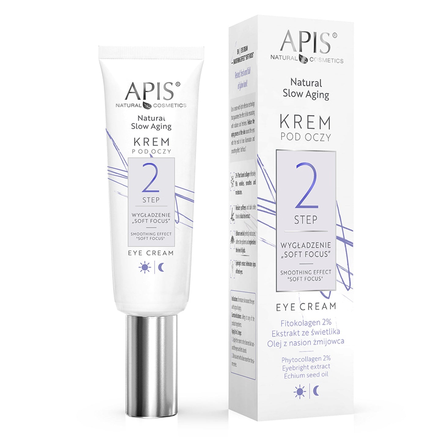 Apis NATURAL SLOW AGING Krem pod oczy STEP 2 WYGŁADZENIE „SOFT FOCUS” / 15 ml