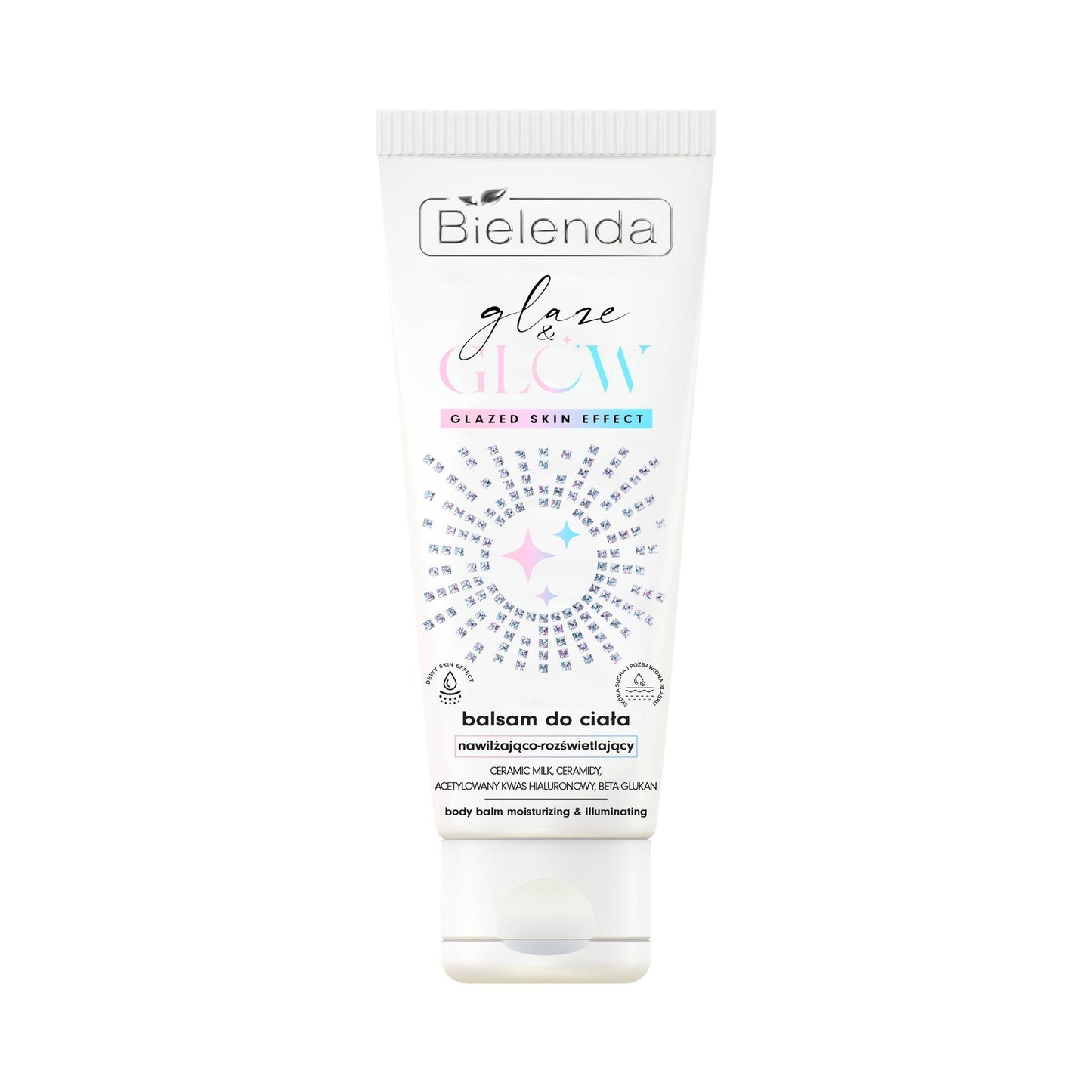 Bielenda GLAZE & GLOW Balsam do ciała nawilżająco-rozświetlający / 200 ml