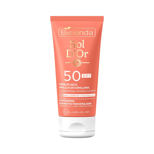 Bielenda SOL D'OR Nawilżająca emulsja do opalania SPF 50 / 150 ml