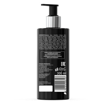 Apis BLACK DREAM Nawilżający balsam do ciała z drobinkami / 300 ml — opakowanie
