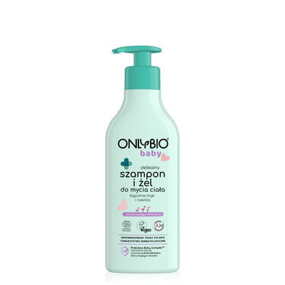 ONLYBIO Baby Delikatny szampon i żel do mycia ciała od pierwszego dnia życia 300 ml
