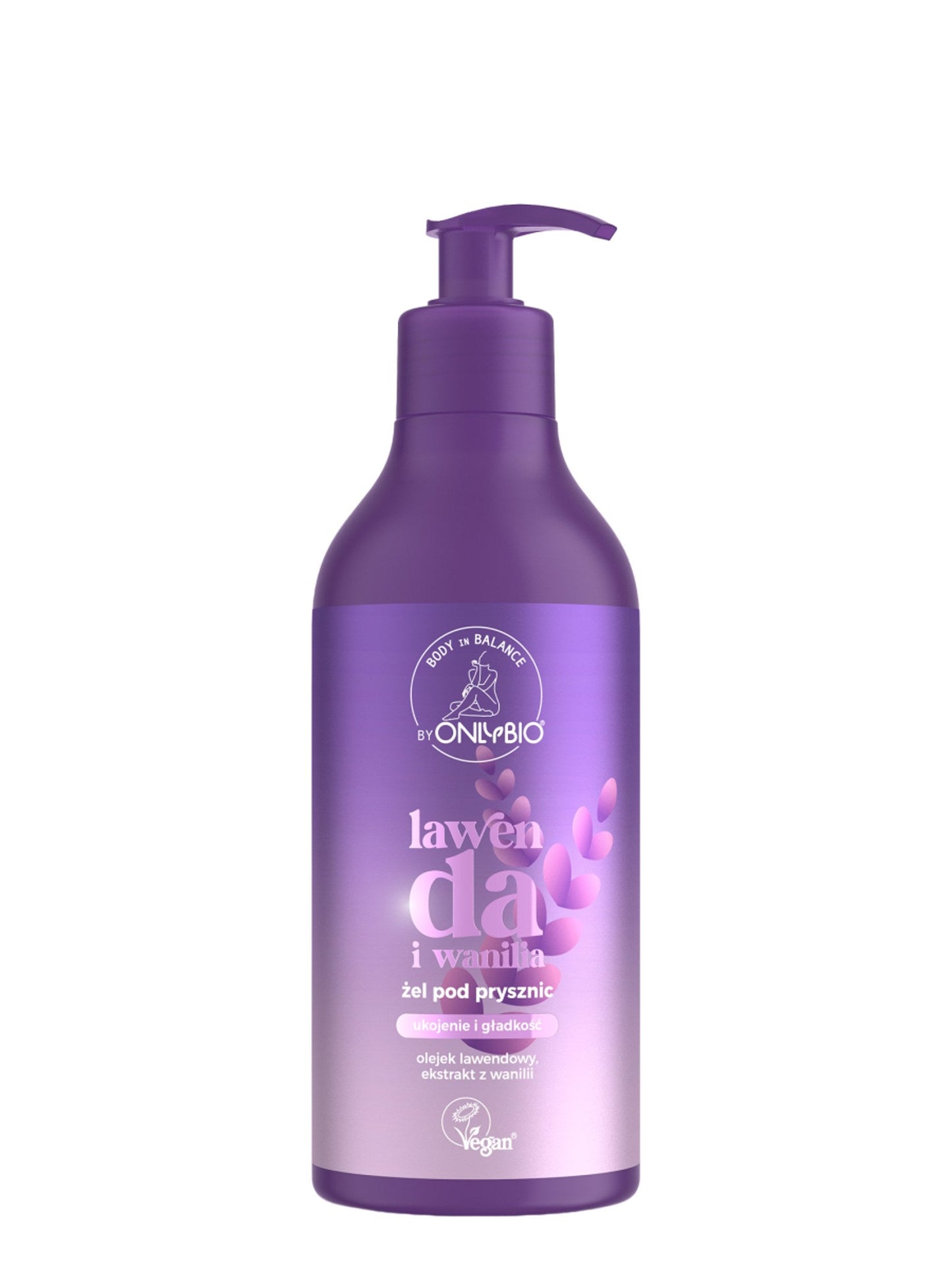 OnlyBio Body in Balance by ONLYBIO Żel pod prysznic Lawenda i Wanilia 400 ml