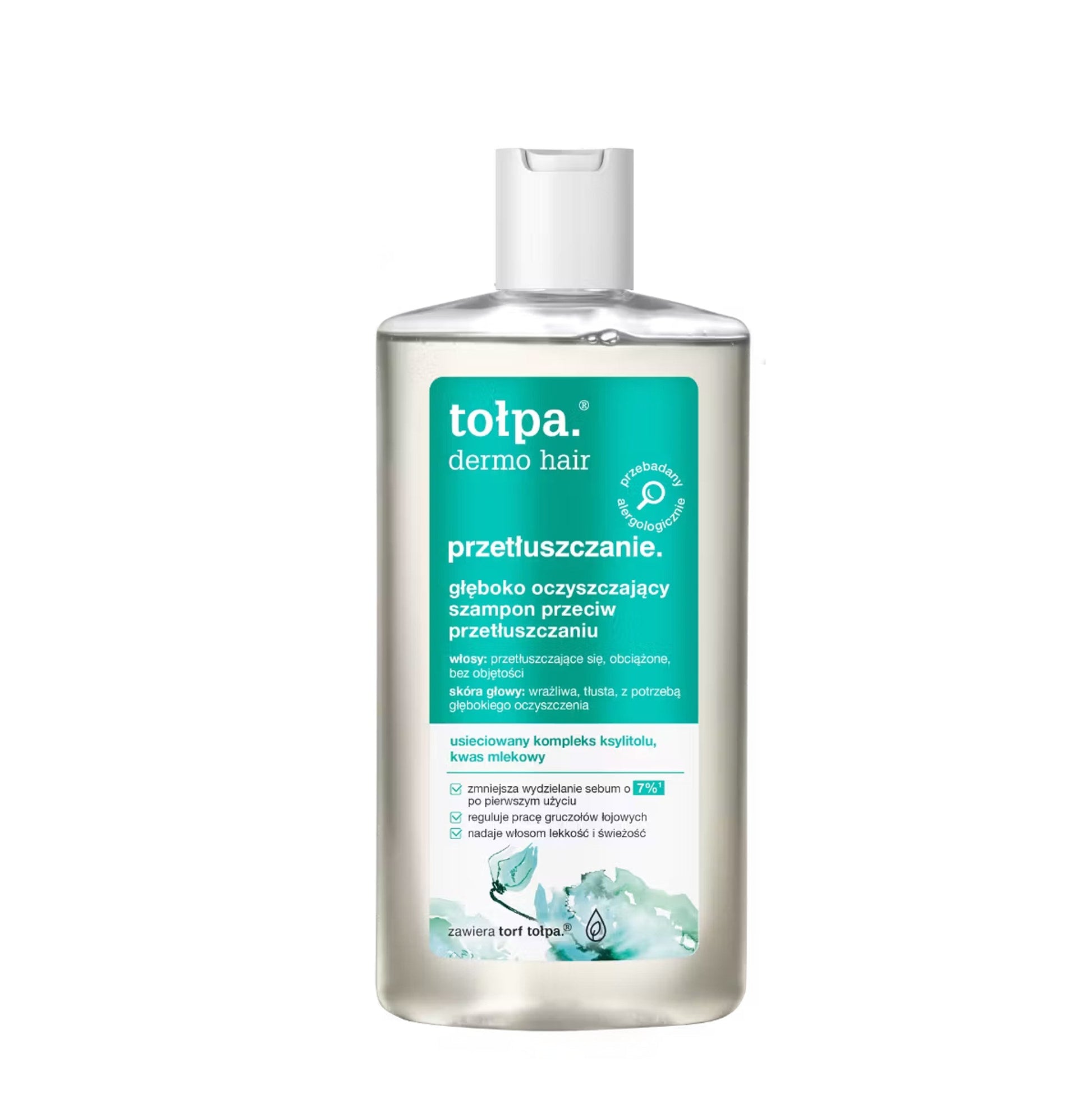 Tołpa dermo hair przetłuszczanie głęboko oczyszczający szampon trychologiczny, 250 ml