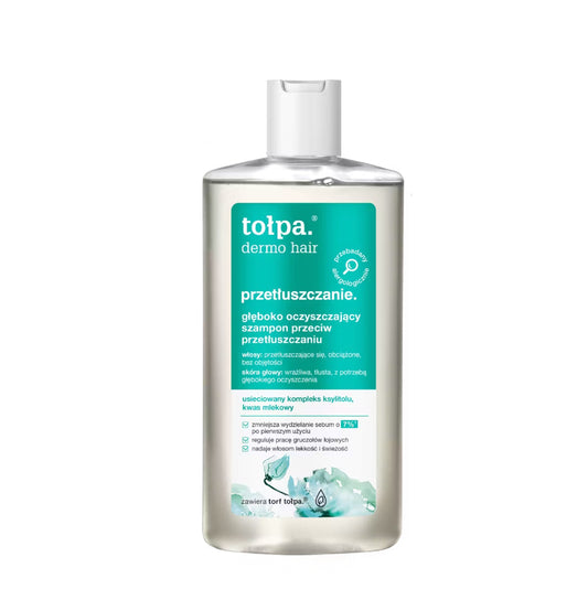 Tołpa dermo hair przetłuszczanie głęboko oczyszczający szampon trychologiczny, 250 ml