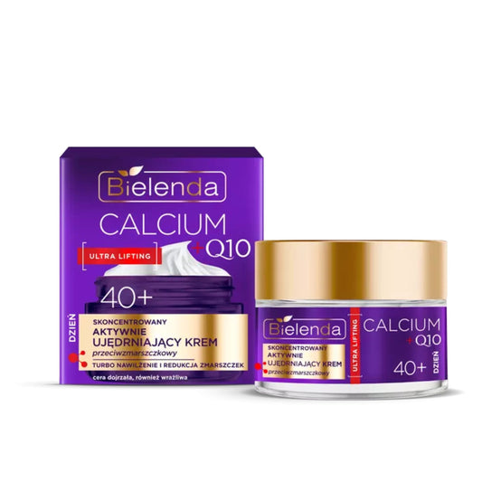 Bielenda CALCIUM + Q10 Skoncentrowany aktywnie ujędrniający krem przeciwzmarszczkowy na dzień 40+ 50 ml