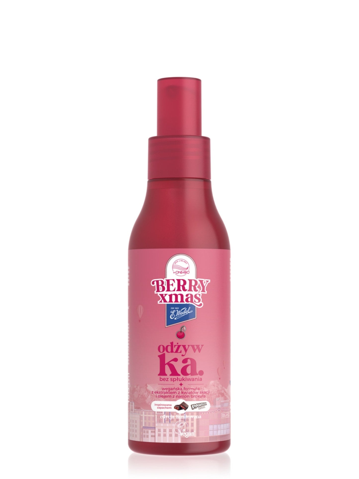 OnlyBio Hair in Balance by ONLYBIO x E. Wedel odżywka bez spłukiwania, inspirowana zapachem pawełek wiśniowy, 150 ml