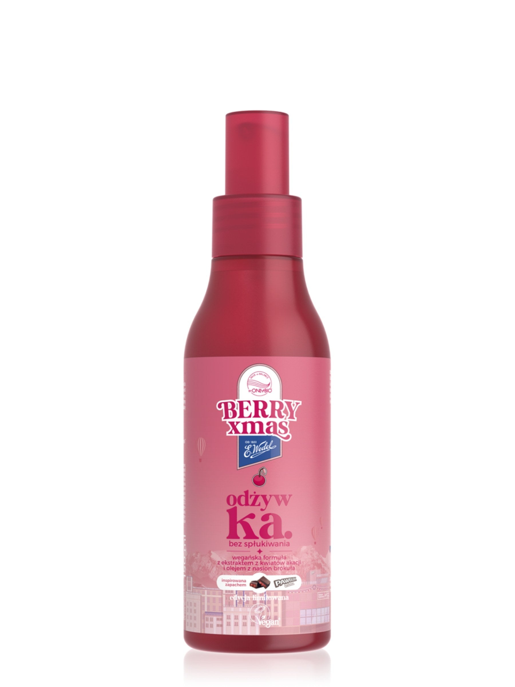 OnlyBio Hair in Balance by ONLYBIO x E. Wedel odżywka bez spłukiwania, inspirowana zapachem pawełek wiśniowy, 150 ml