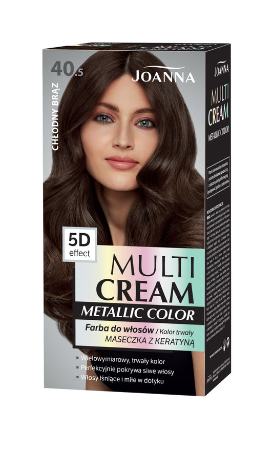 Joanna Multi Cream Color Metallic 40.5 – Chłodny Brąz