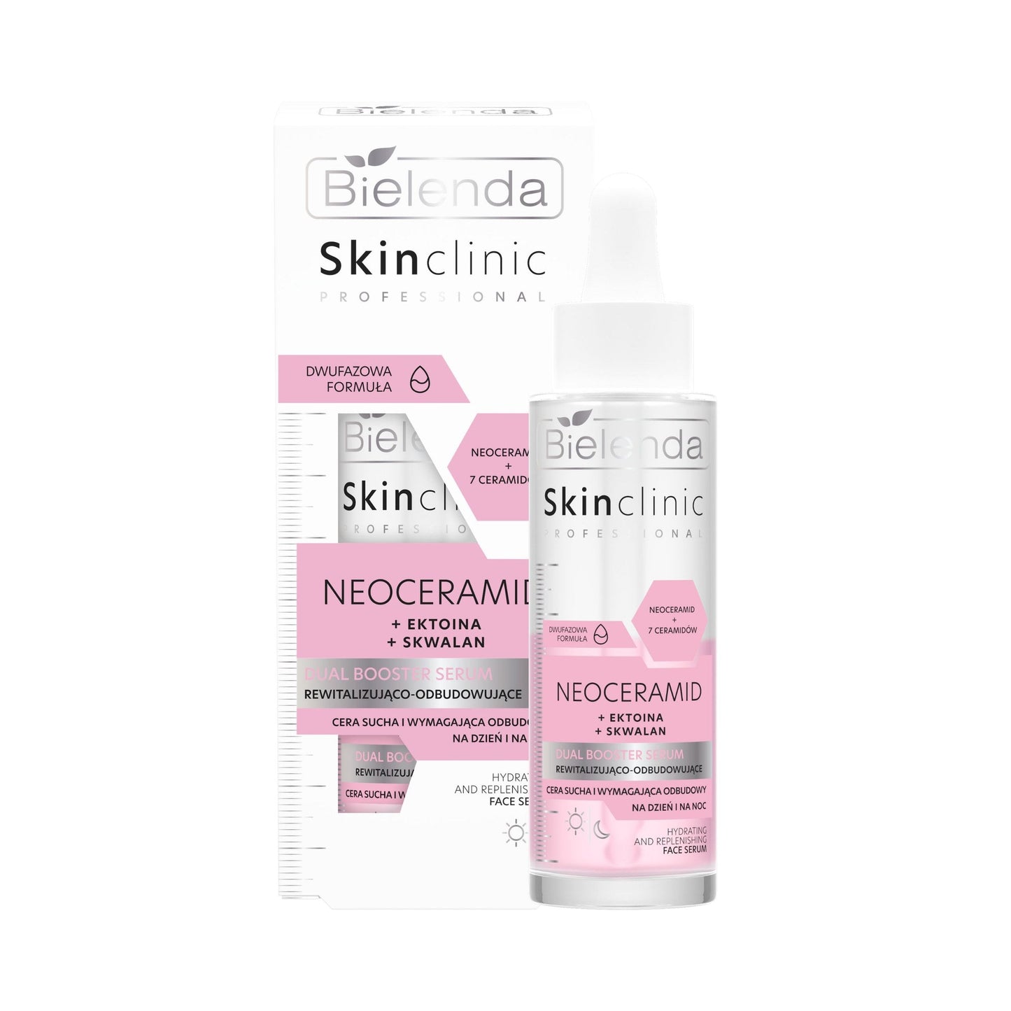 Bielenda SKIN CLINIC PROFESSIONAL NEOCERAMID Dual Booster serum nawilżająco-odbudowujące, 45 ml