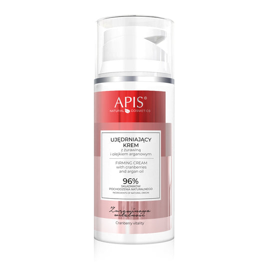 Apis ŻURAWINOWA WITALNOŚĆ Ujędrniający krem z żurawiną i olejkiem arganowym / 100 ml