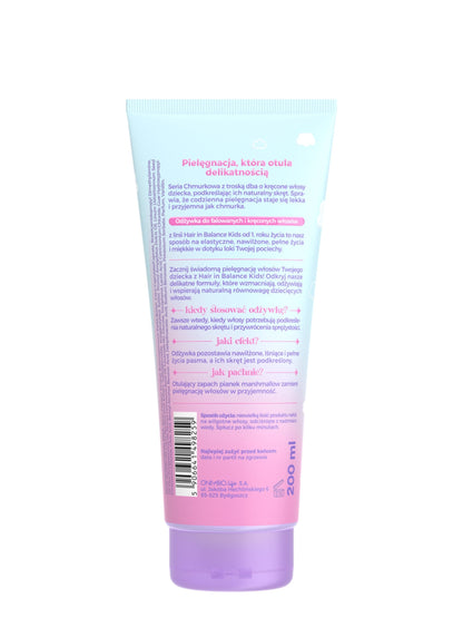 OnlyBio Hair in Balance Kids by ONLYBIO Chmurkowa odżywka do falowanych i kręconych włosów 200 ml — opakowanie