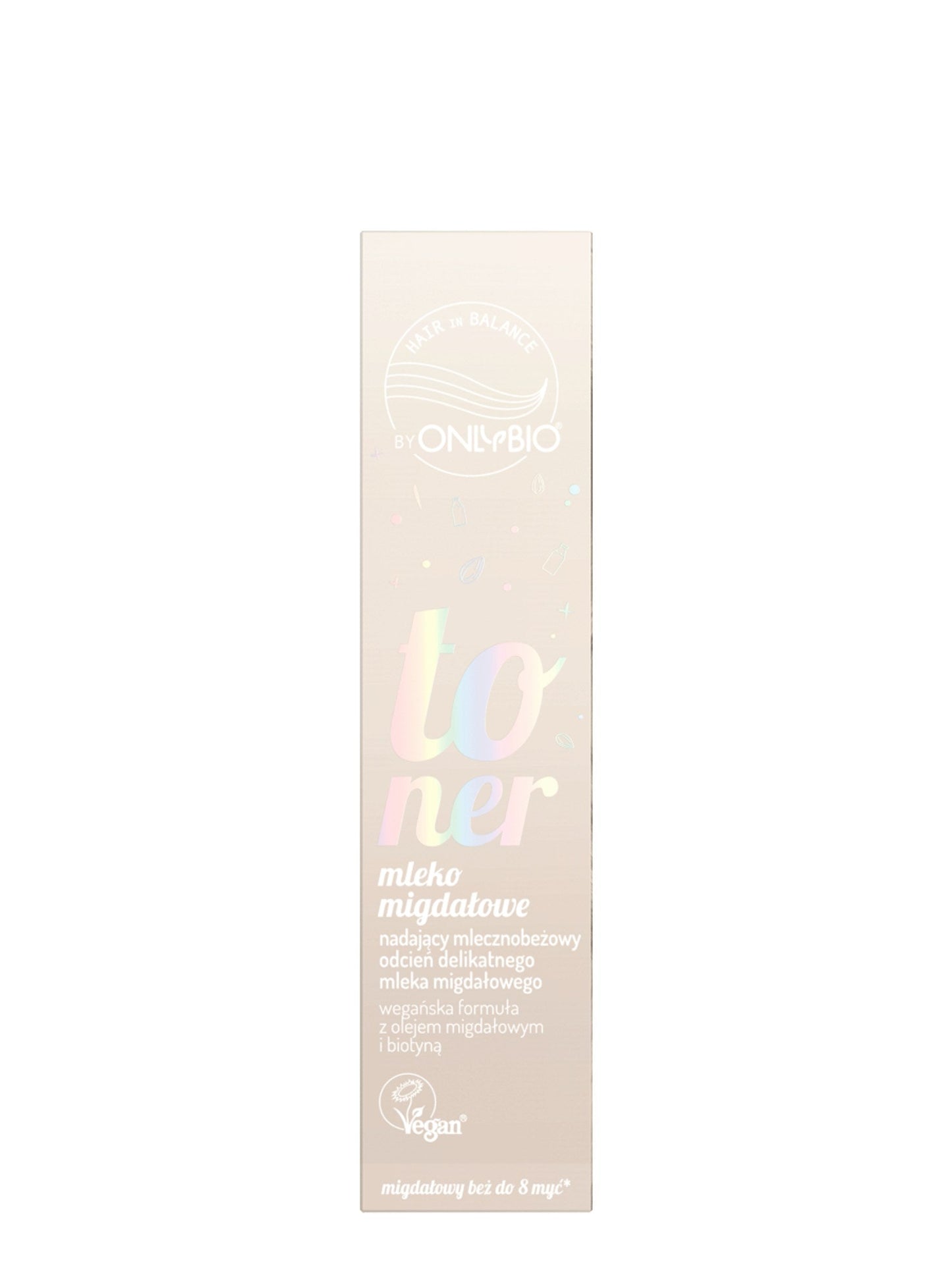 OnlyBio Hair in Balance by ONLYBIO Toner Mleko migdałowe 100 ml — opakowanie