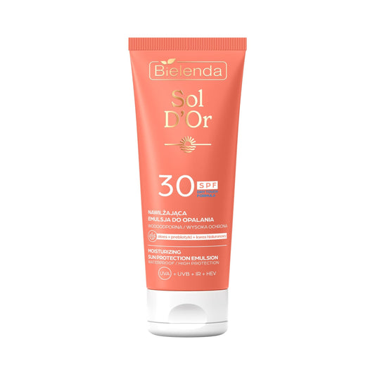 Bielenda SOL D'OR Nawilżająca emulsja do opalania SPF 30, 200 ml