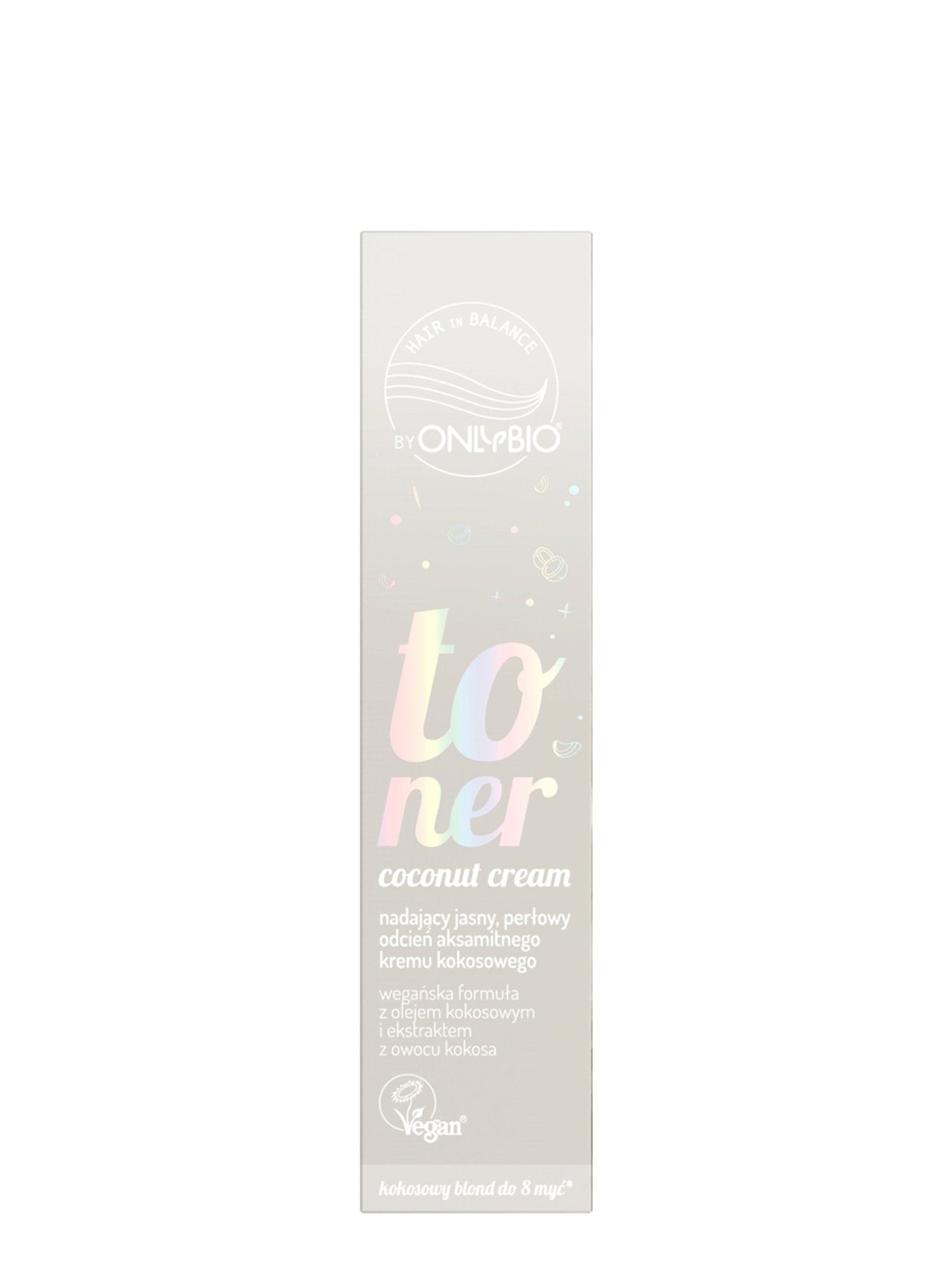 OnlyBio Hair in Balance by ONLYBIO Toner Coconut Cream 100 ml — opakowanie