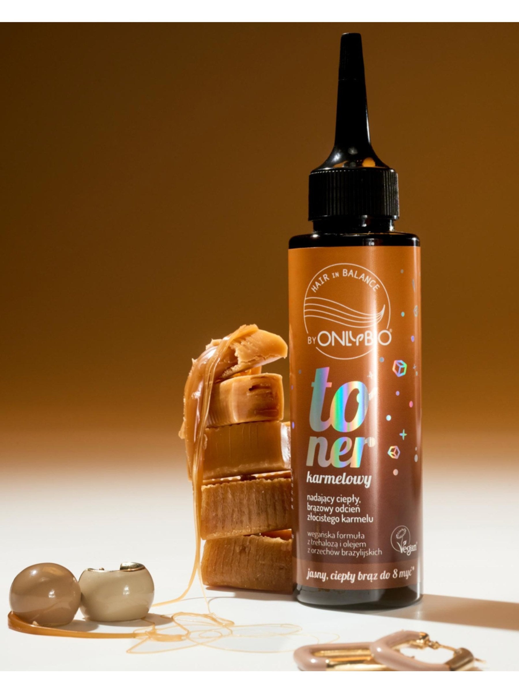 OnlyBio Hair in Balance by ONLYBIO Toner Karmelowy 100 ml — opakowanie