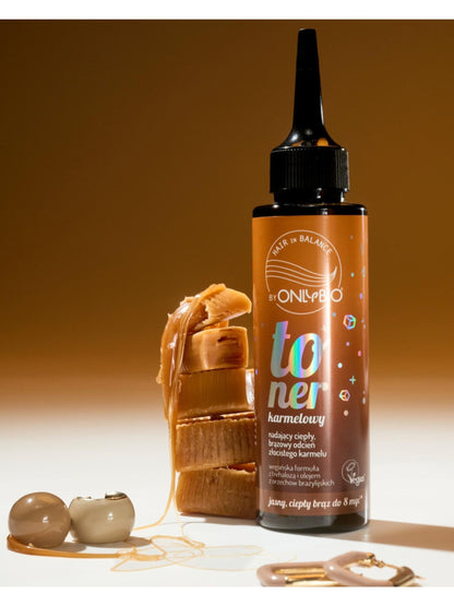 OnlyBio Hair in Balance by ONLYBIO Toner Karmelowy 100 ml — opakowanie