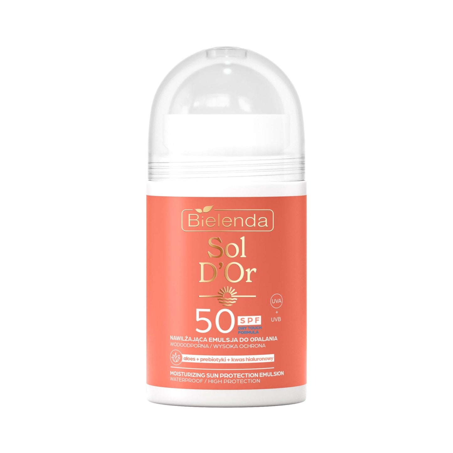 Bielenda SOL D'OR Nawilżająca emulsja do opalania SPF 50 roll-on, 100 ml