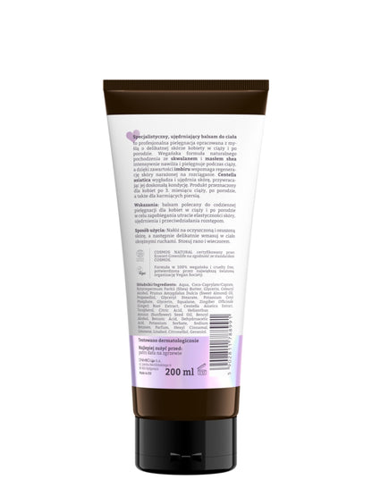 OnlyBio Lovely Mommy by ONLYBIO ujędrniający balsam przeciw rozstępom, 200 ml — opakowanie