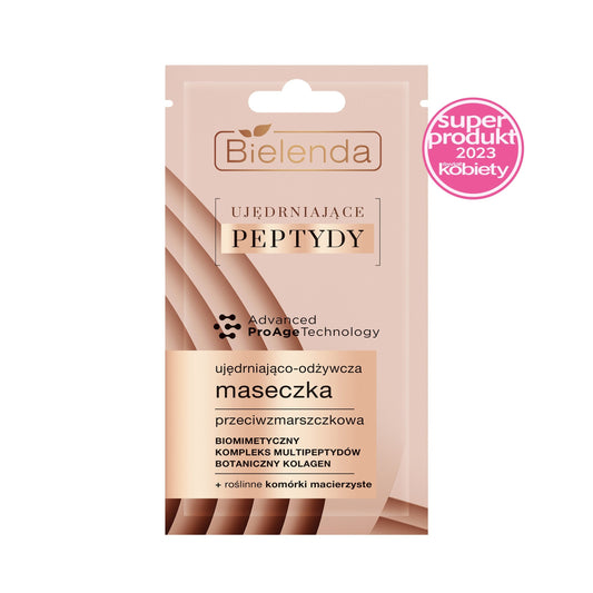 Bielenda UJĘDRNIAJĄCE PEPTYDY Ujędrniająco-odżywcza maseczka przeciwzmarszczkowa, 8 g