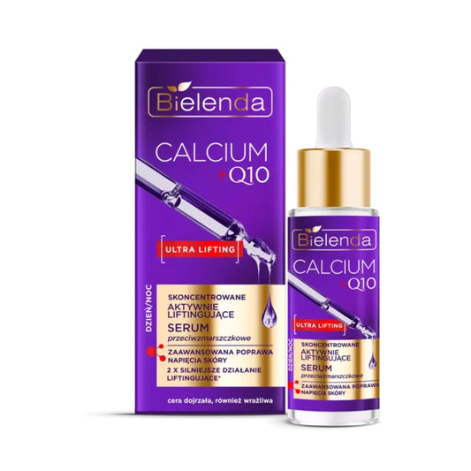 Bielenda CALCIUM + Q10 skoncentrowane aktywnie liftingujące serum przeciwzmarszczkowe dzień/noc, 30 ml
