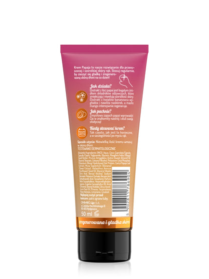 OnlyBio Body in Balance by ONLYBIO Krem do rąk Papaja 50 ml — opakowanie