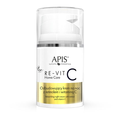 Apis RE-VIT C HOME CARE Odbudowujący krem na noc z retinolem i witaminą C / 50 ml
