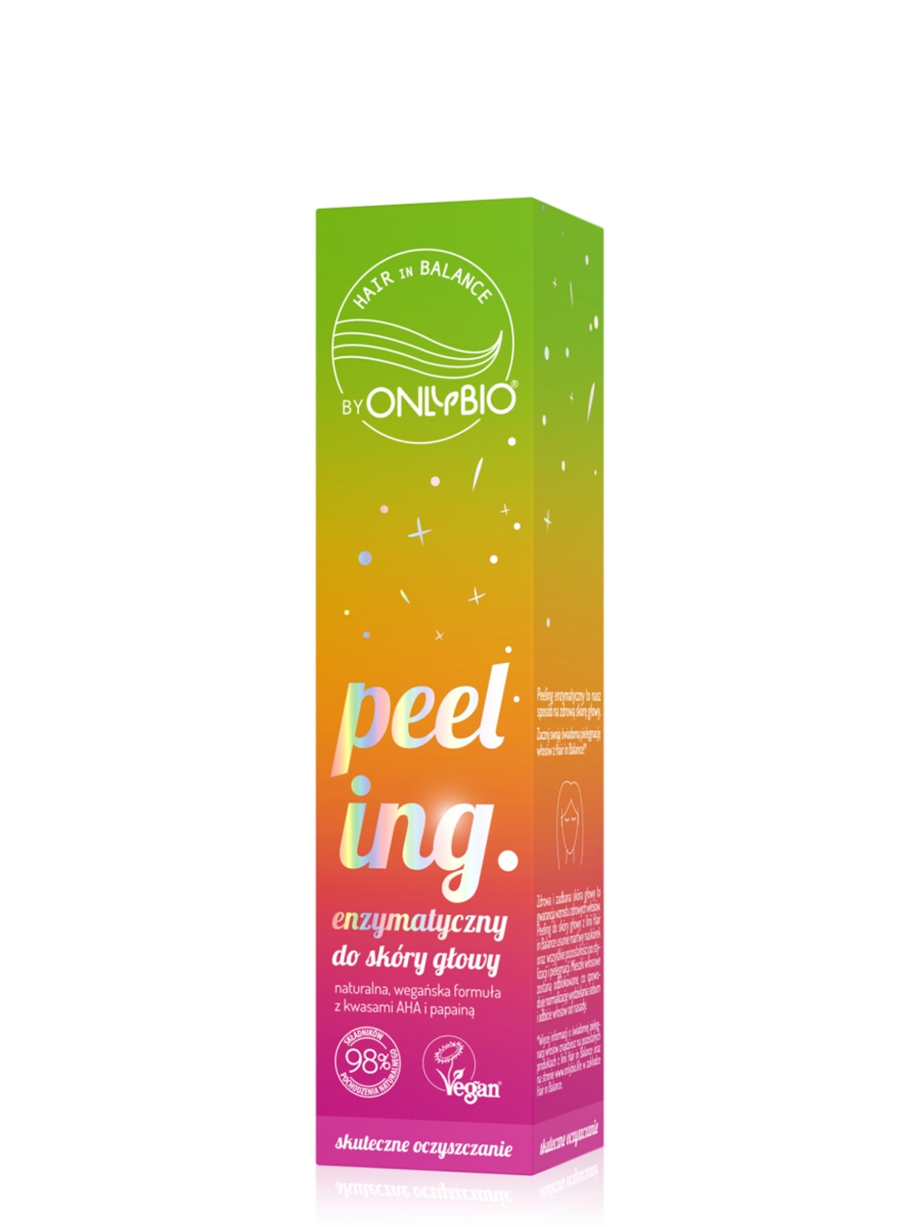 OnlyBio Hair in Balance by ONLYBIO Peeling enzymatyczny do skóry głowy, 125 ml