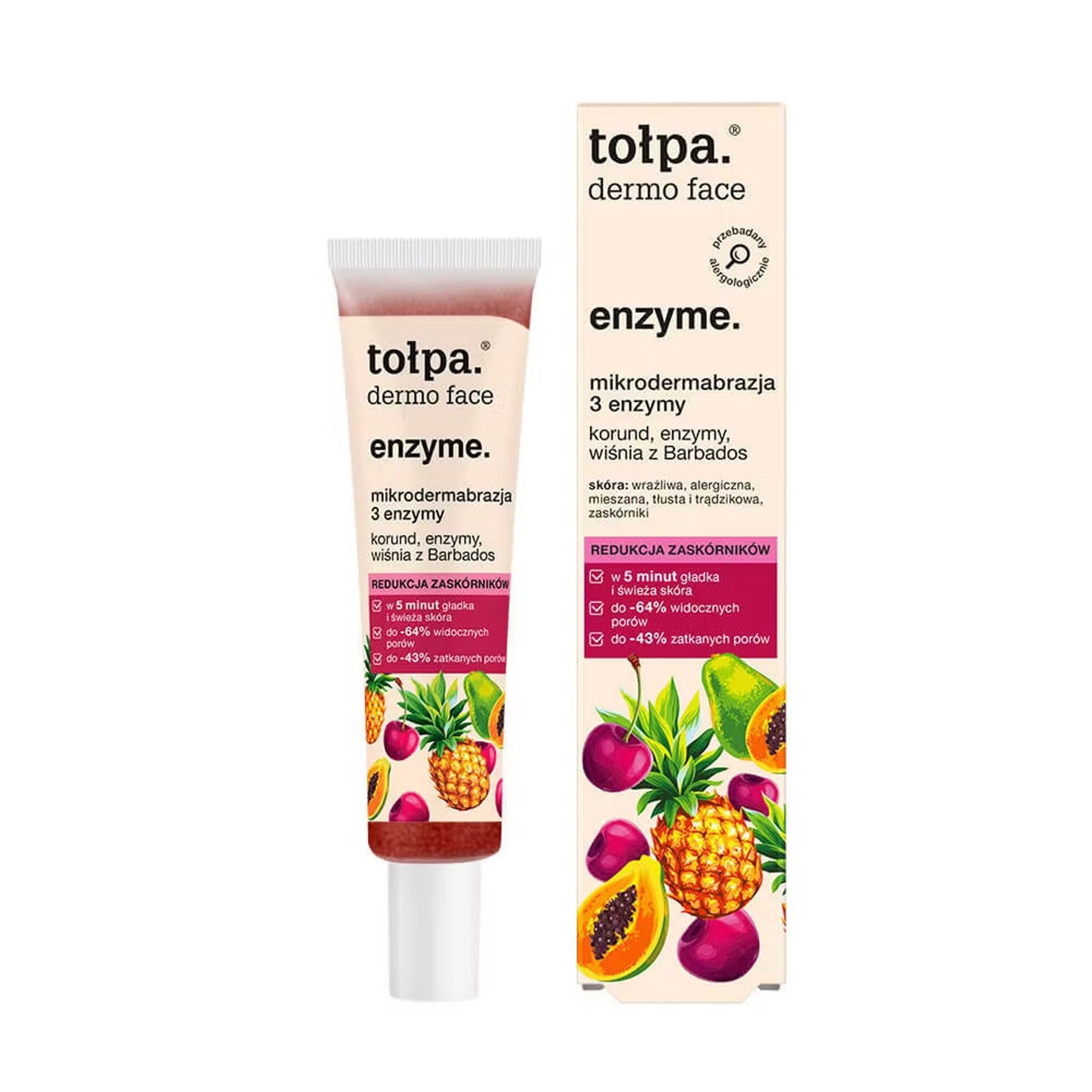 Tołpa dermo face mikrodermabrazja 3 enzymy, 40 ml