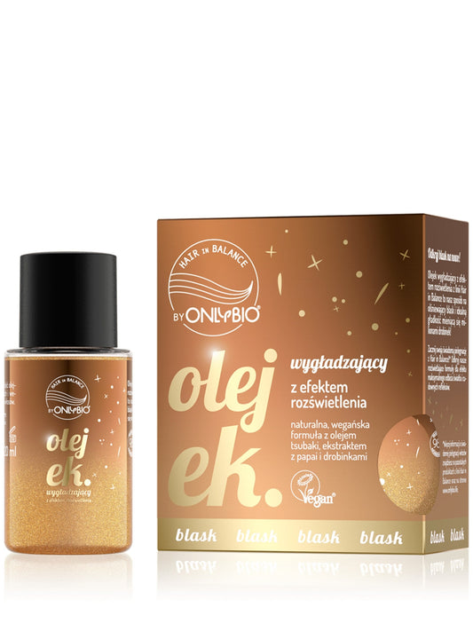 OnlyBio Hair in Balance by ONLYBIO Olejek wygładzający z efektem rozświetlenia, 20 ml