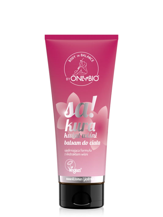 OnlyBio Body in Balance by ONLYBIO Balsam do ciała Sakura kwiat wiśni 200 ml