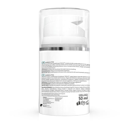 Apis EXPRESS LIFTING Rozświetlające serum wypełniające zmarszczki pod oczy z kompleksem TENS'UP™ / 50 ml — opakowanie