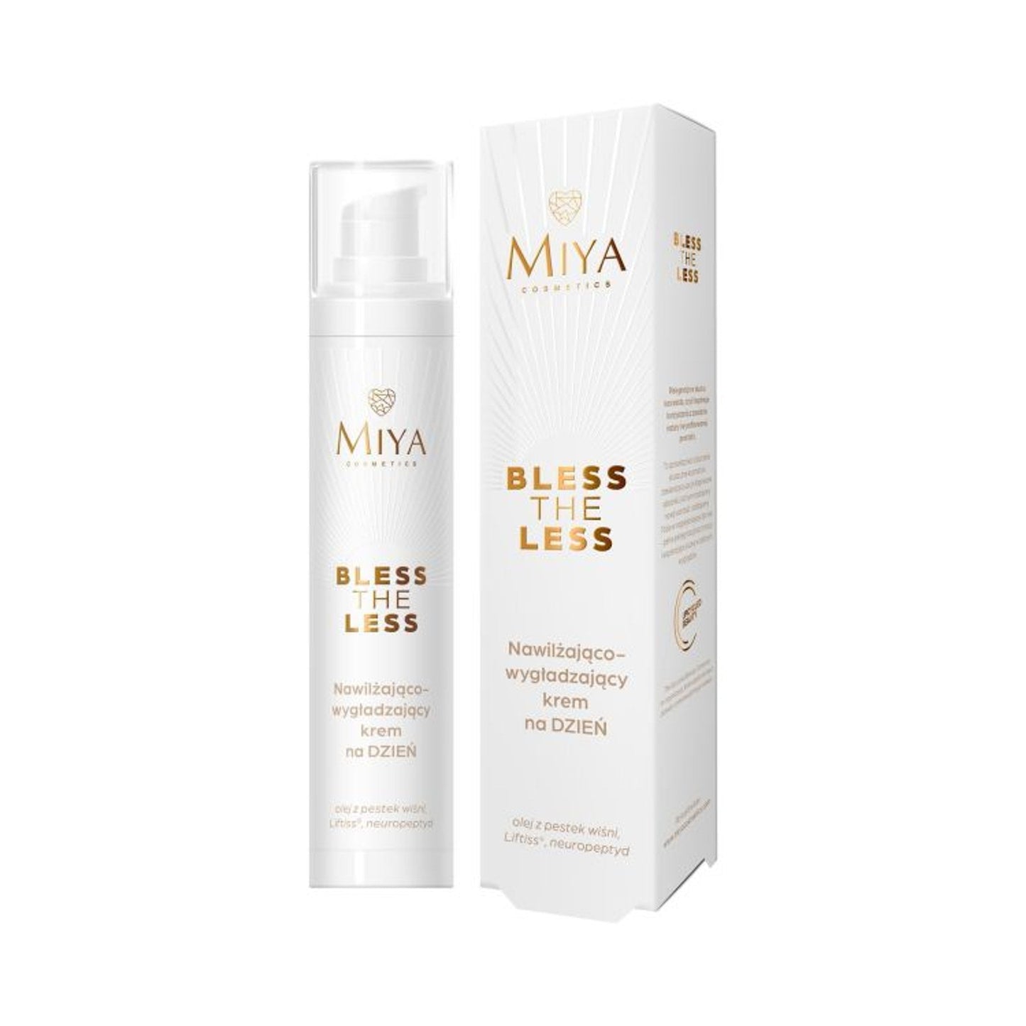 Miya Cosmetics BLESS THE LESS nawilżająco-wygładzający krem na dzień, 50 ml