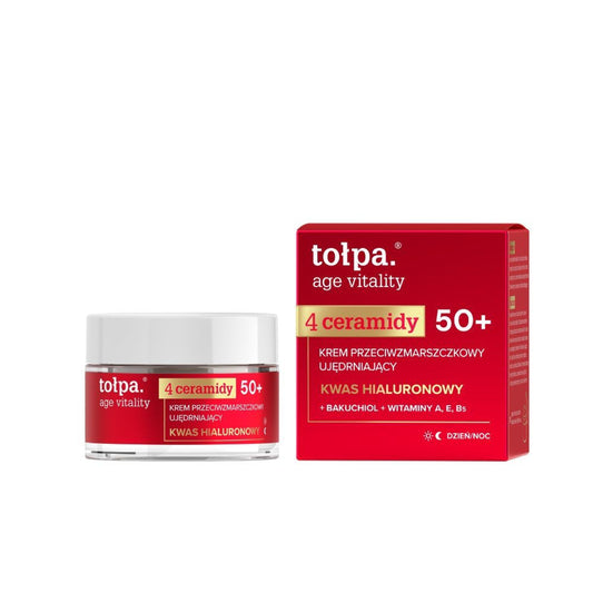 Tołpa age vitality 4 ceramidy krem do twarzy przeciwzmarszczkowy, ujędrniający 50+, 50 ml