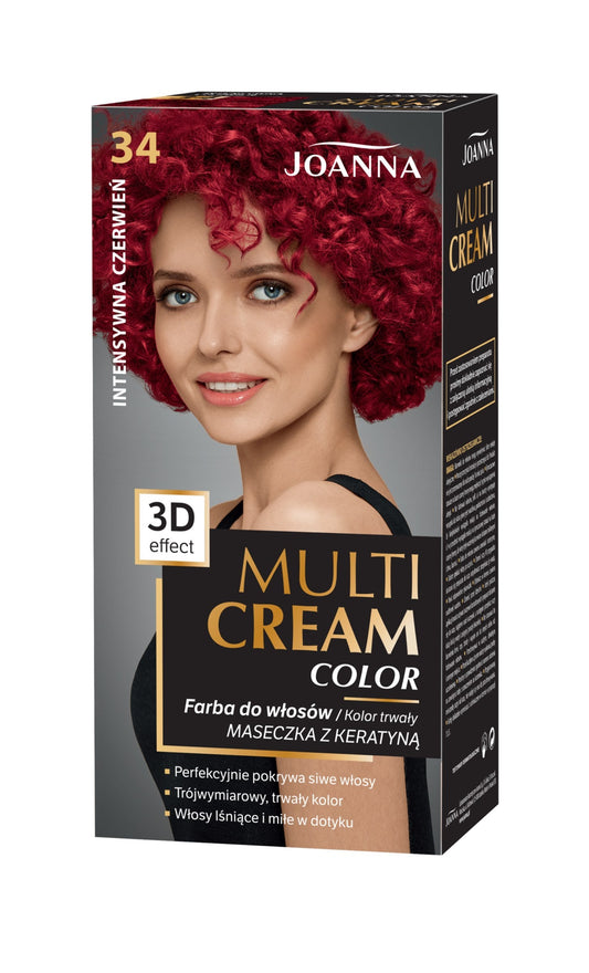 Joanna Multi Cream Color 34 – Intensywna Czerwień
