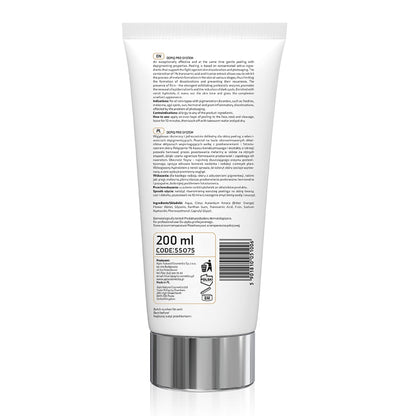 Apis DEPIQ PRO SYSTEM Depigmentujący peeling z kwasem traneksamowym 1% i ficyną / 200 ml — opakowanie