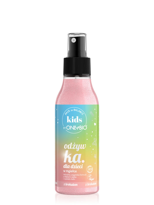 OnlyBio Hair in Balance KIDS by ONLYBIO Odżywka dla dzieci w mgiełce z brokatem, 150 ml