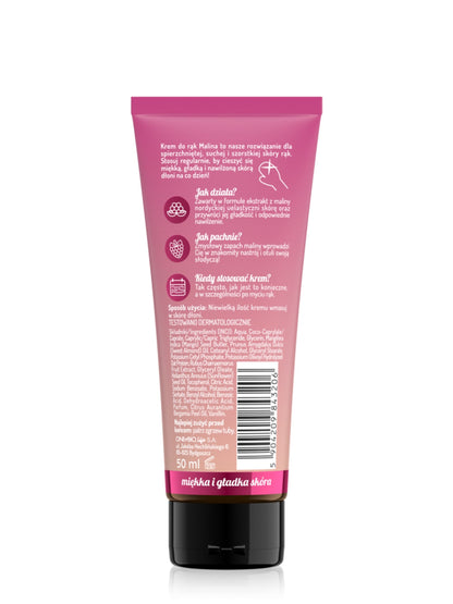 OnlyBio Body in Balance by ONLYBIO Krem do rąk Malina 50 ml — opakowanie