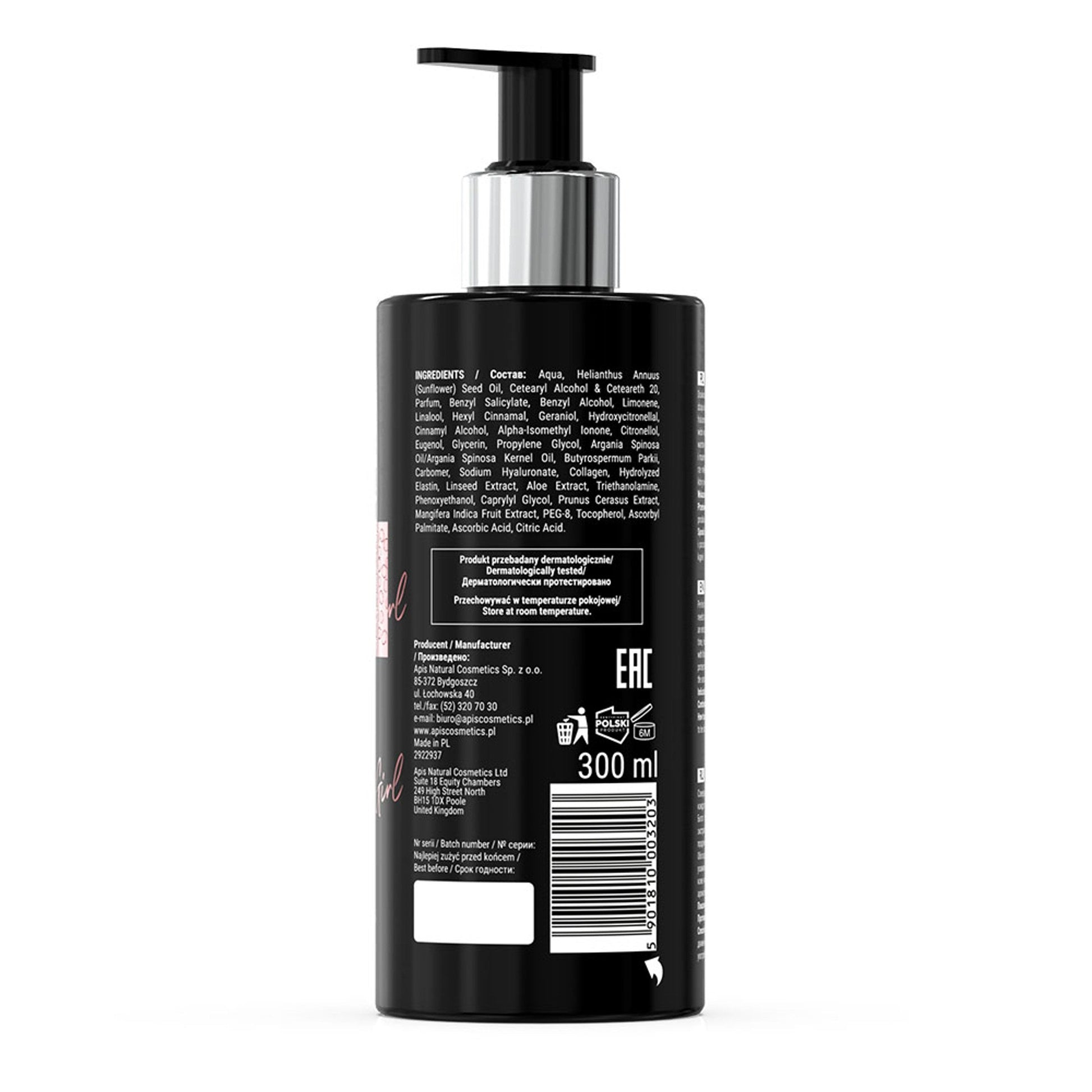 Apis SENSUAL GIRL Nawilżający balsam do ciała / 300 ml — opakowanie