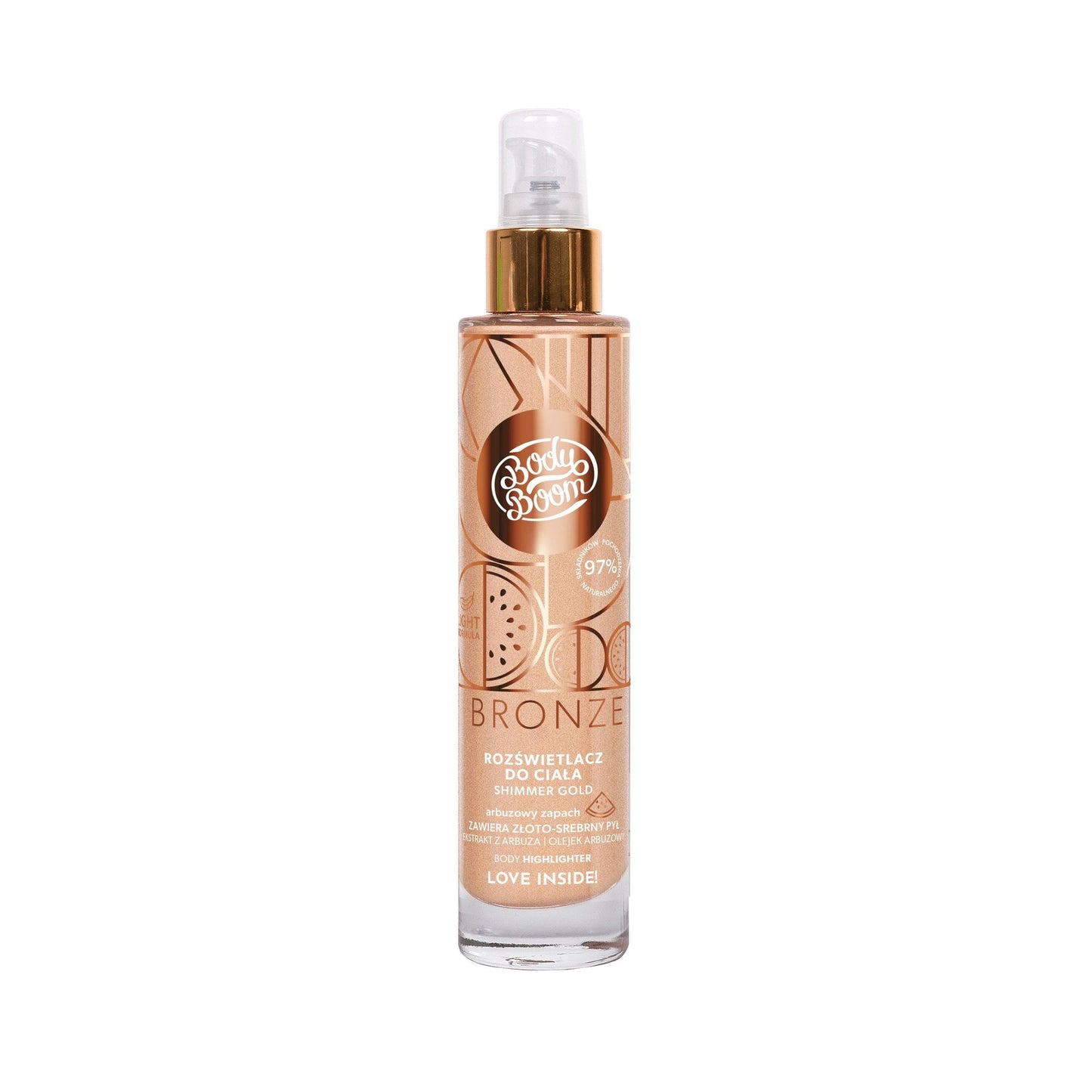 Bielenda BB BodyBoom BRONZE rozświetlacz do ciała SHIMMER GOLD, 100 ml