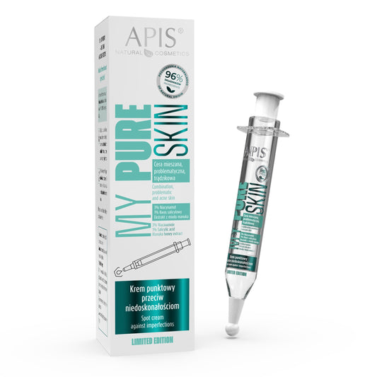 Apis MY PURE SKIN Krem punktowy przeciw niedoskonałościom / 10 ml strzykawka