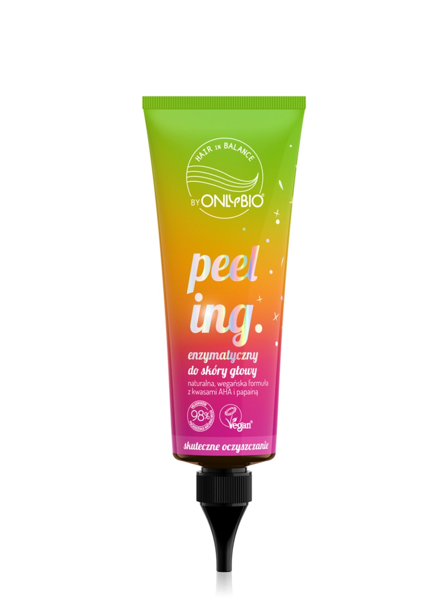 OnlyBio Hair in Balance by ONLYBIO Peeling enzymatyczny do skóry głowy, 125 ml — opakowanie