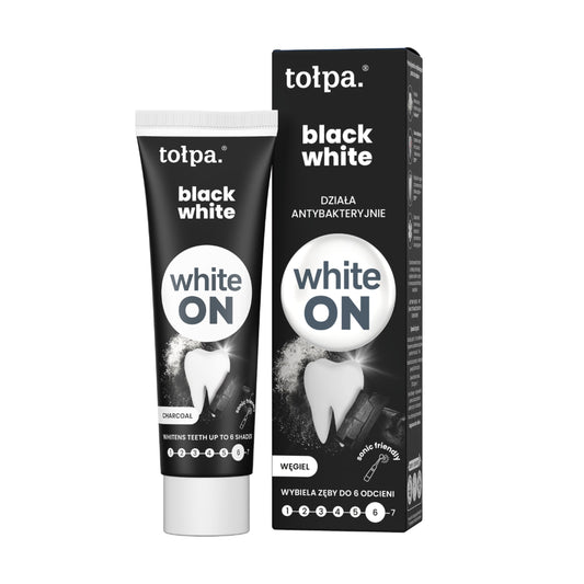 tołpa ON white black white pasta do zębów, 75 ml